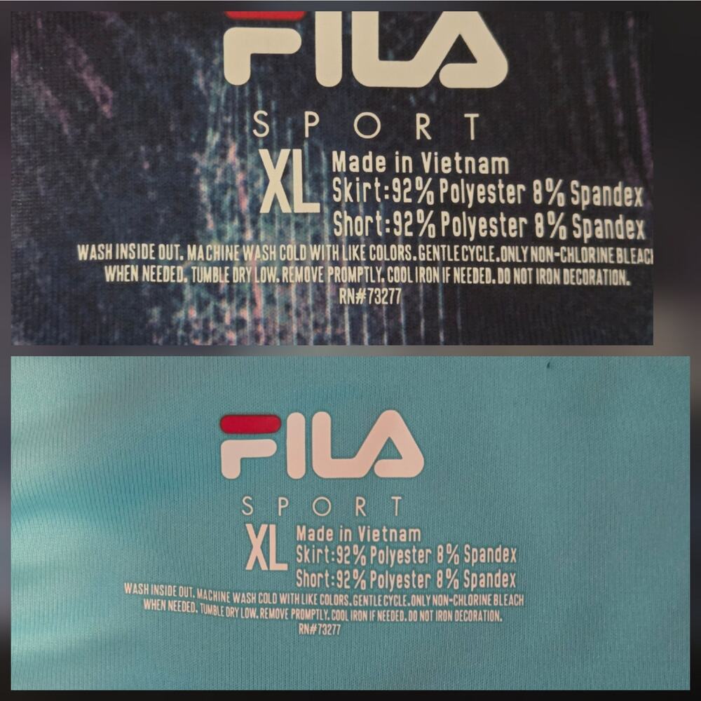 Fila Sport Skorts Set of Two Tennis, Pickleball, Golf, Athletic Skirts sz XL - Picture 2 of 12